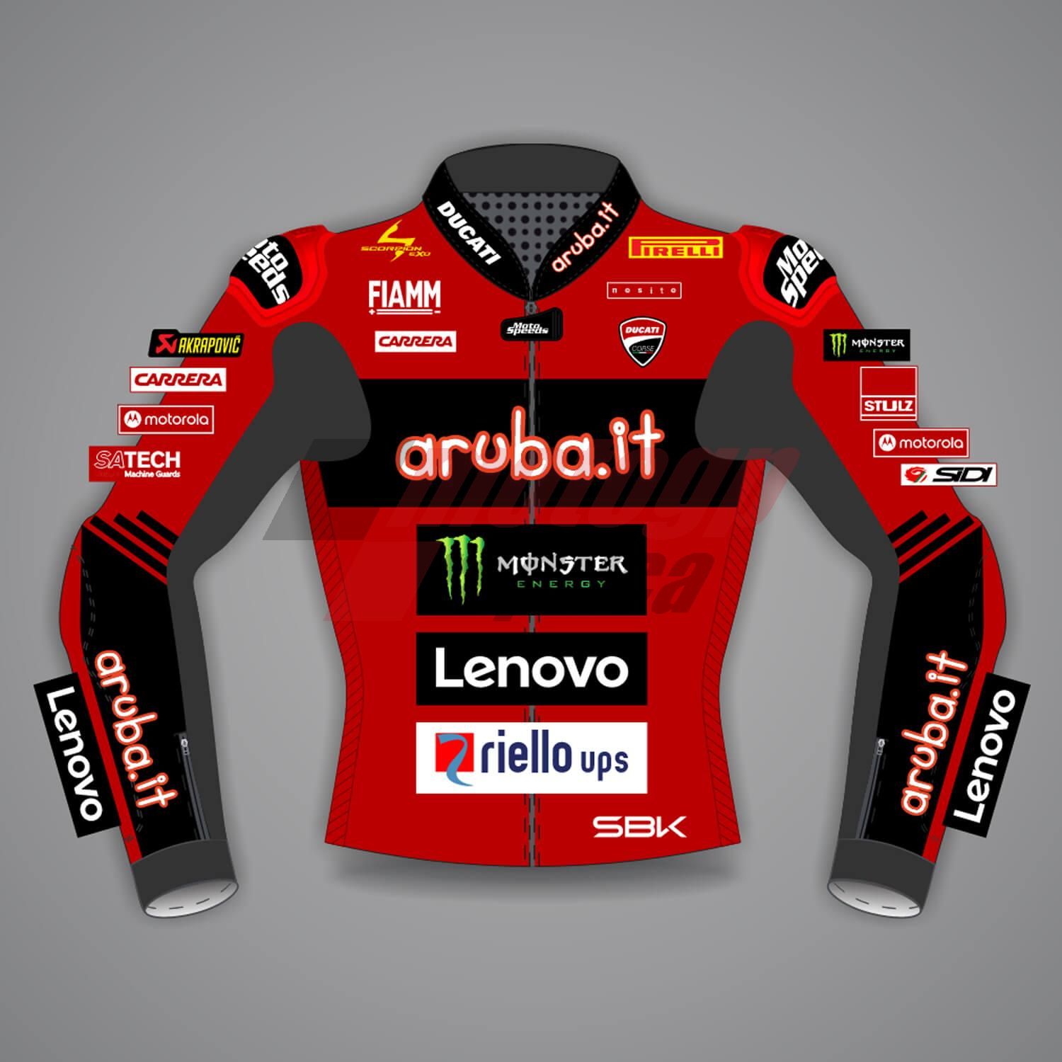 Alvaro Bautista Red Ducati Jacket WSBK 2024