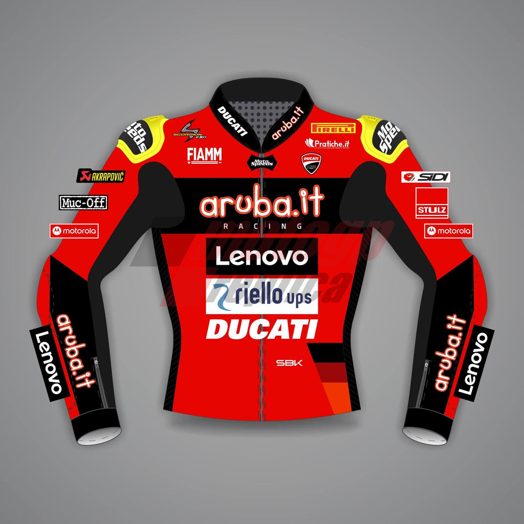 Alvaro Bautista Red Motorcycle Jacket Ducati SBK 2022