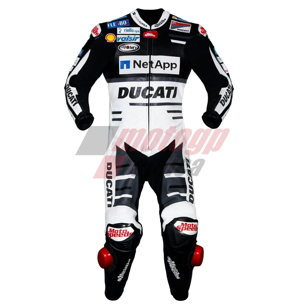 Andrea Dovizioso Ducati MotoGP 2018 Leather Suit Black