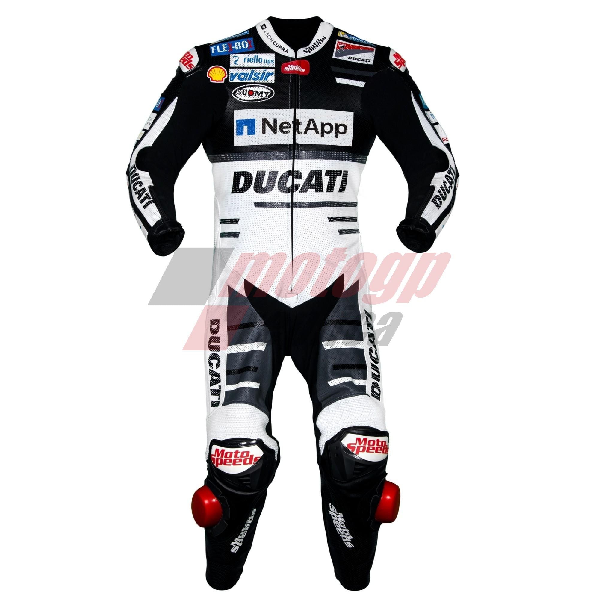 Andrea Dovizioso Ducati MotoGP 2018 Leather Suit Black