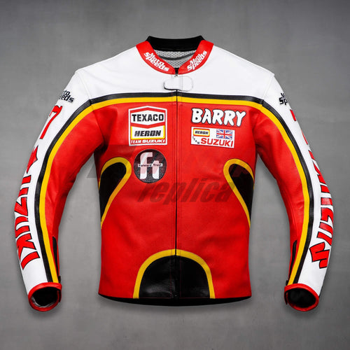 Barry Sheene Suzuki GP 1976 Leather Jacket