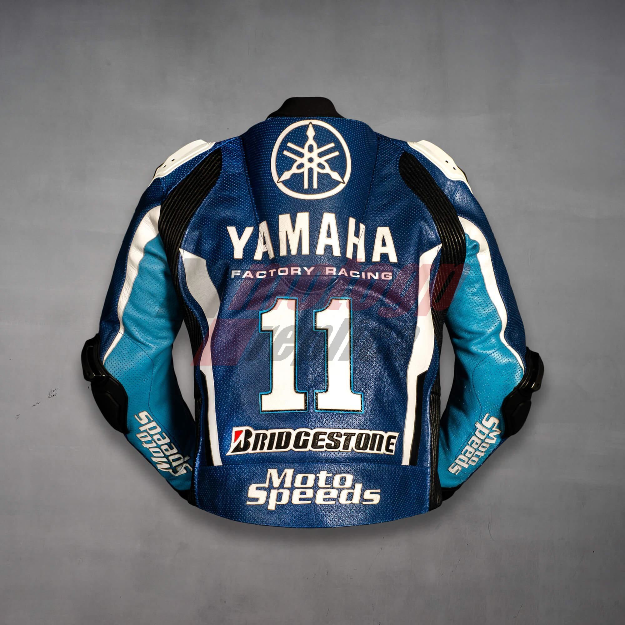 Leather Jacket Yamaha Ben Spies GP 2011