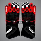 Black Leather Riding Gloves