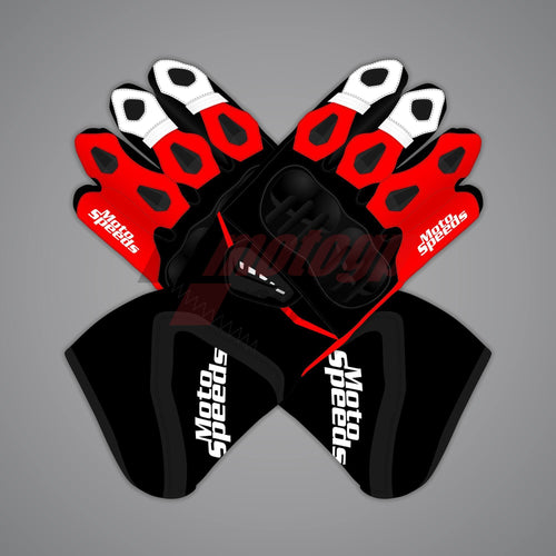 Black Leather Riding Gloves Alex Lowes SBK 2025