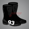 Marc Marquez Black Motorcycle Boots British GP 2024