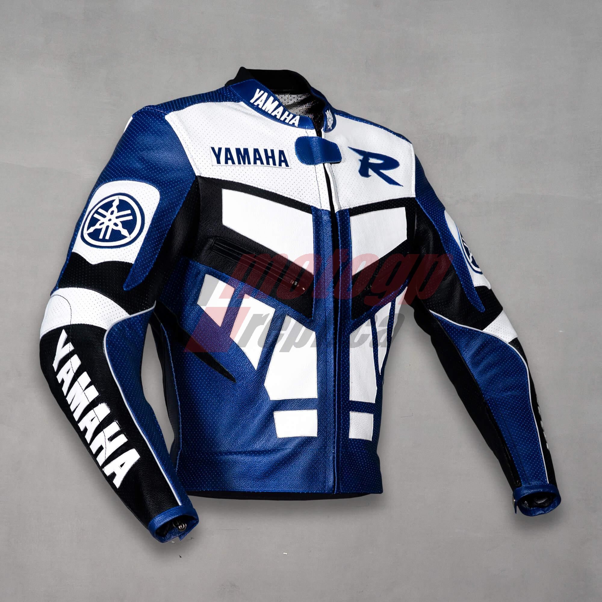 blue yamaha motorcycle jacket