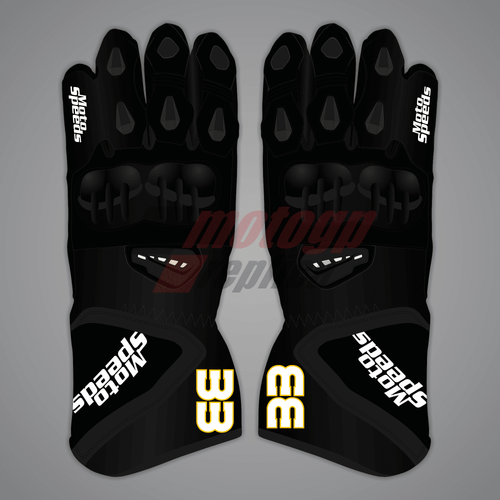 Brad Binder Black Biker Gloves MotoGP 2024