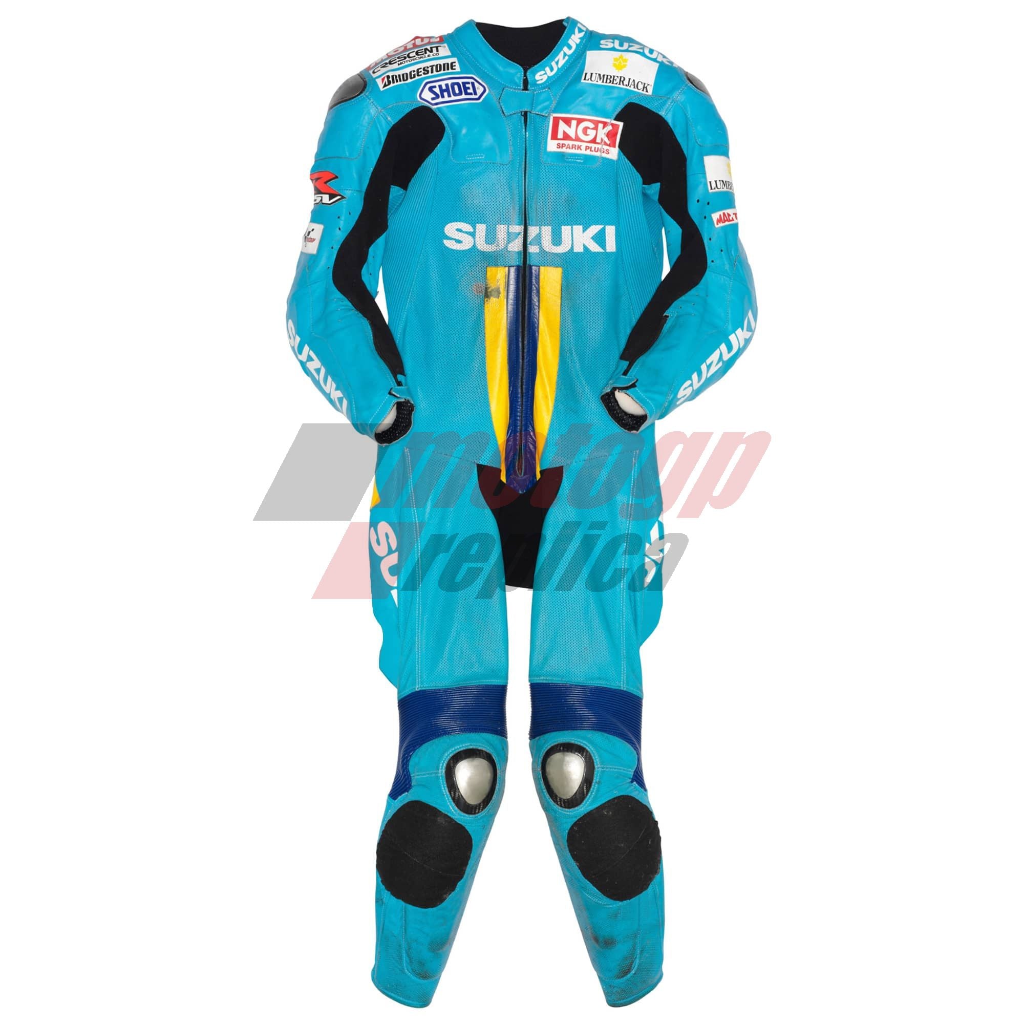 Chris Vermeulen Suzuki MotoGP 2007 Leather Suit