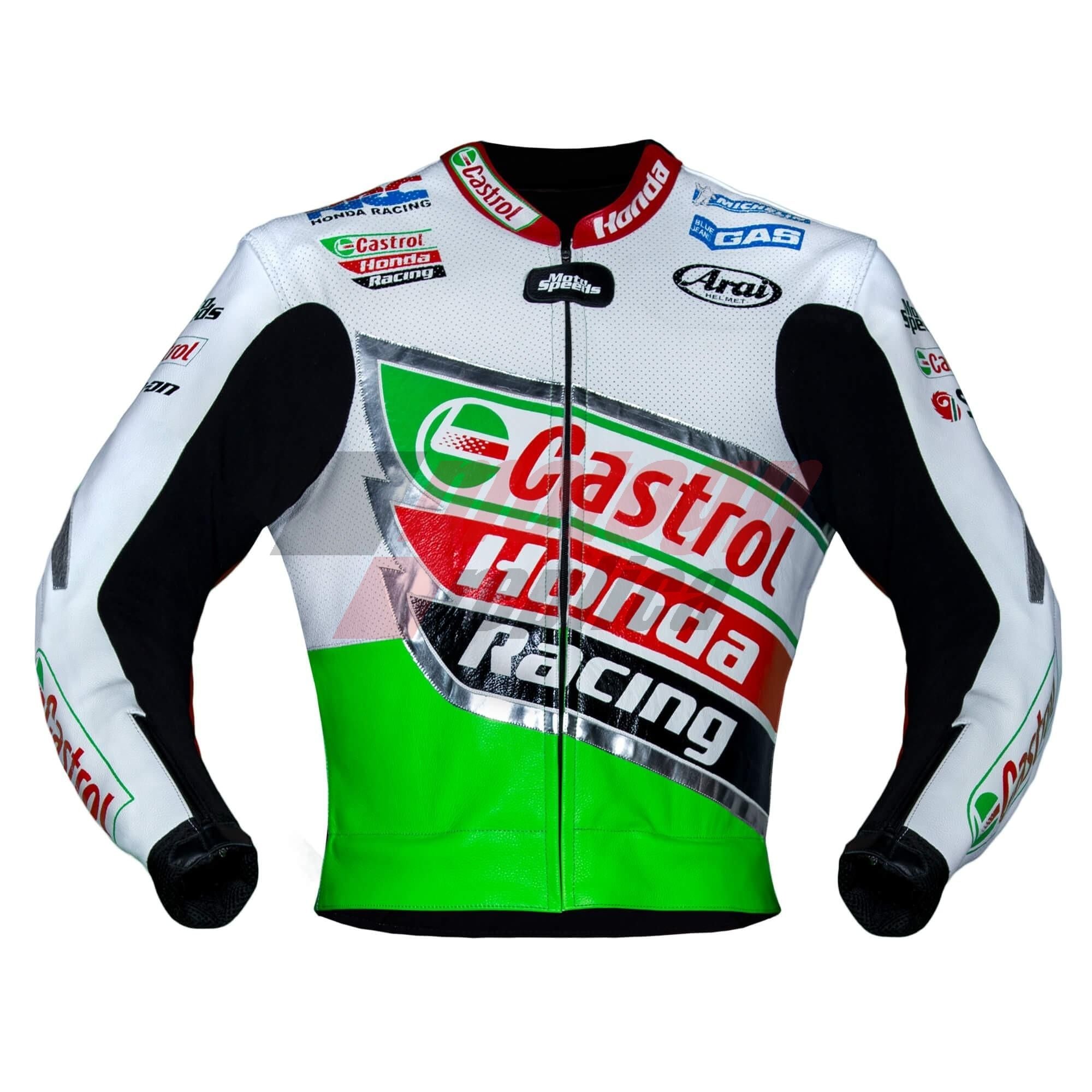 Colin Edwards Castrol 2002 WSBK Motorcycle Leather Honda Jacket
