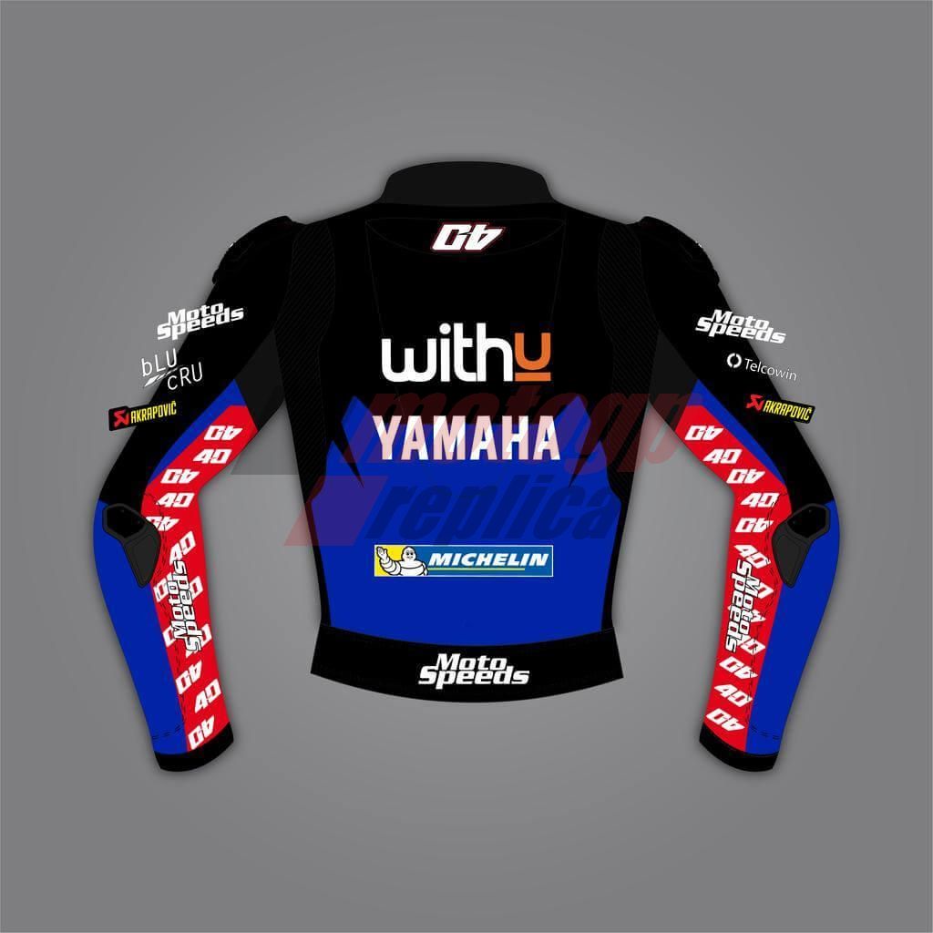 Blue Yamaha Motorcycle Jacket