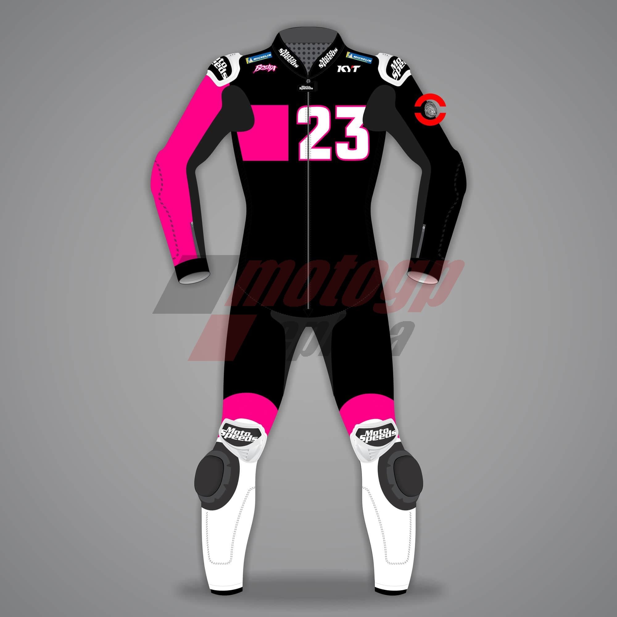 Enea Bastianini Black Race Suit Winter Test 2024