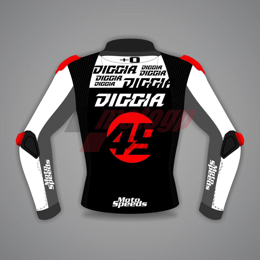 Black White Motorcycle Jacket