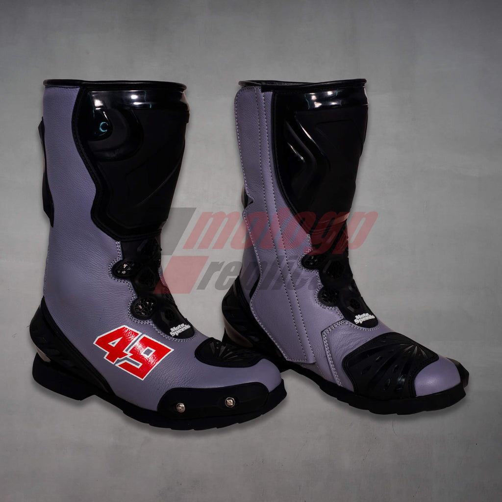 Fabio di Giannantonio Grey Motorcycle Boots MotoGP 2022