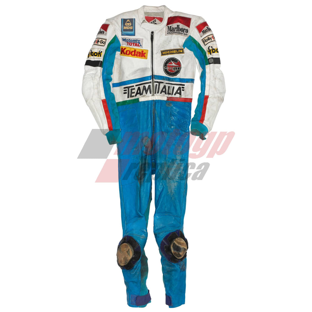 Faust Gresini 2 Piece Motorcycle Suit GP 1985
