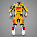 Francesco Bagnaia Ducati GP Misano Yellow Leather Suit 2023