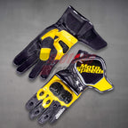 Yellow Moto Gloves