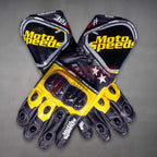 Francesco Bagnaia Yellow Moto Gloves MotoGP 2023