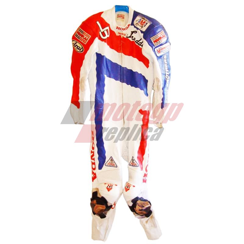 Freddie Spencer Honda One Piece Leather Motorcycle Suit