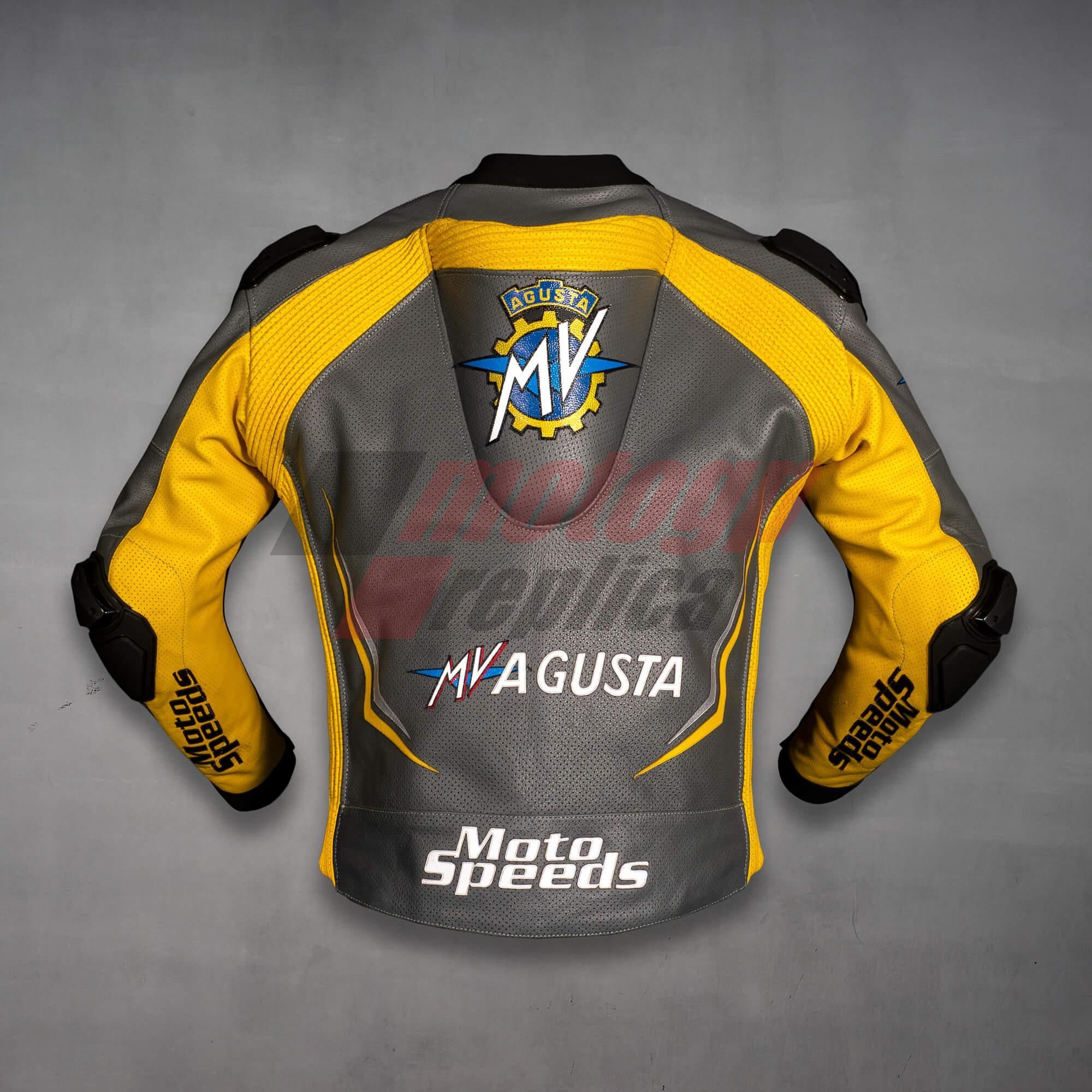 grey leather motorcycle jacket