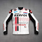 White Honda Repsol Leather Jacket