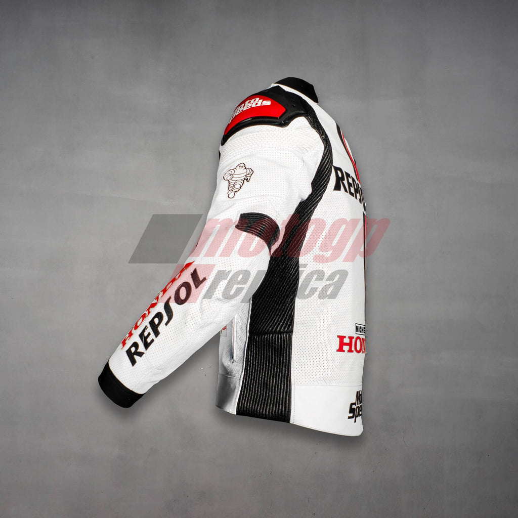 Honda Repsol Leather Jacket White