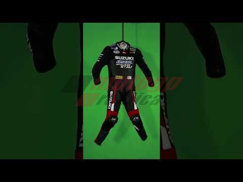 Black Leather Motorcycle Suit GP 2016