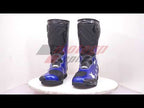 Blue moto Boots