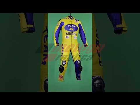 Yellow Leather Suit Valentino Rossi Yamaha MotoGP 2006