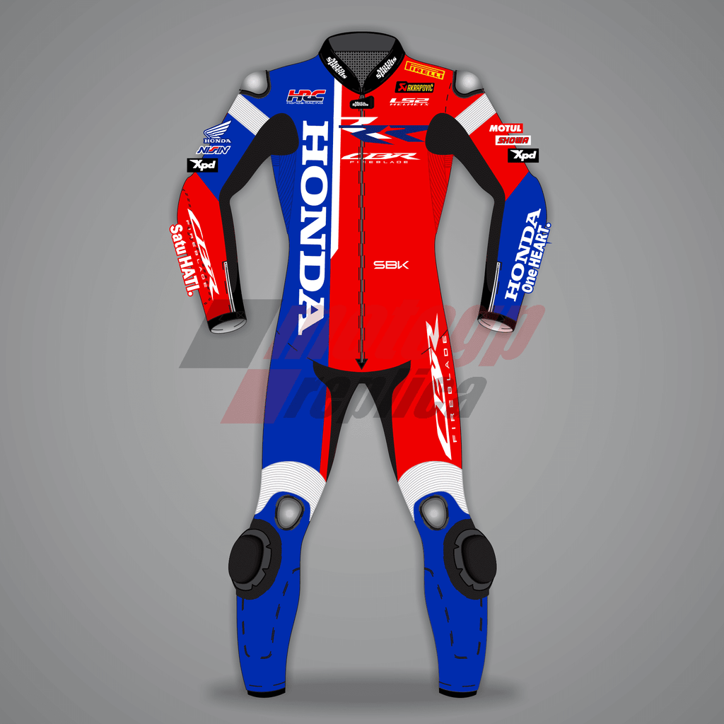 Iker Lecuona Honda Supermoto Racing Suit 2024 SBK
