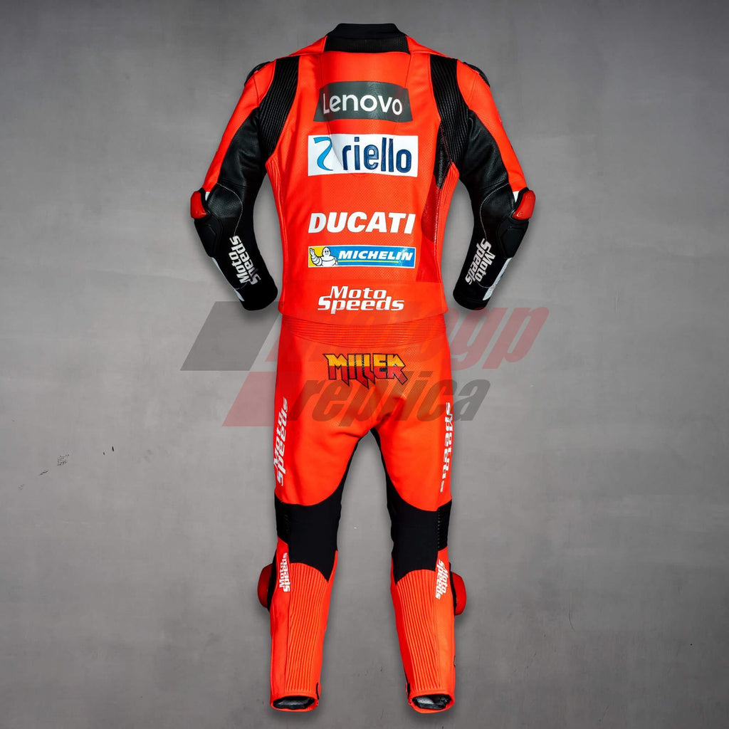 motorcycle suit red
