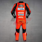 motorcycle suit red