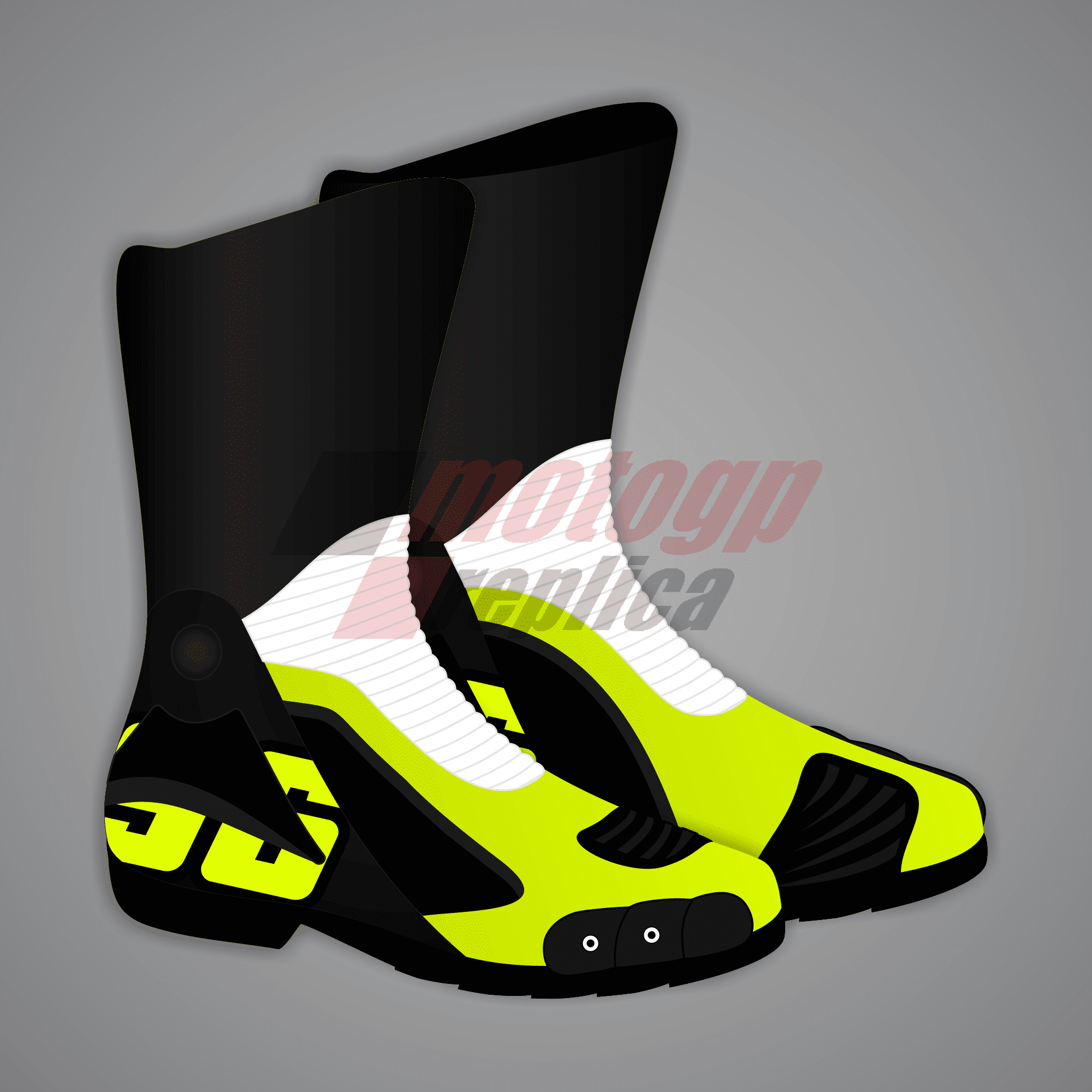 Joan Mir Moto Biker Boots GP 2023-24