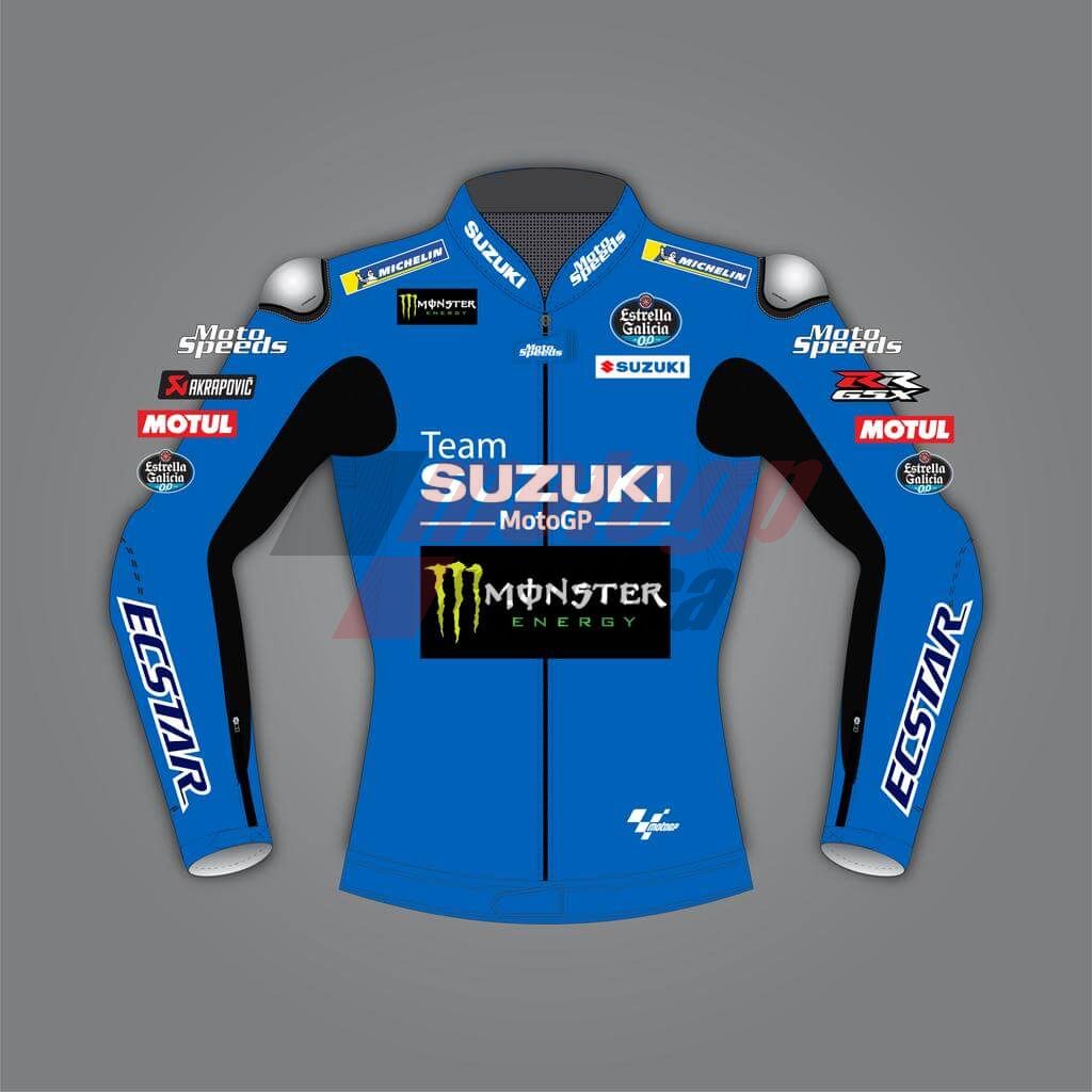 Joan Mir Track Leather Jacket Suzuki MotoGP 2022