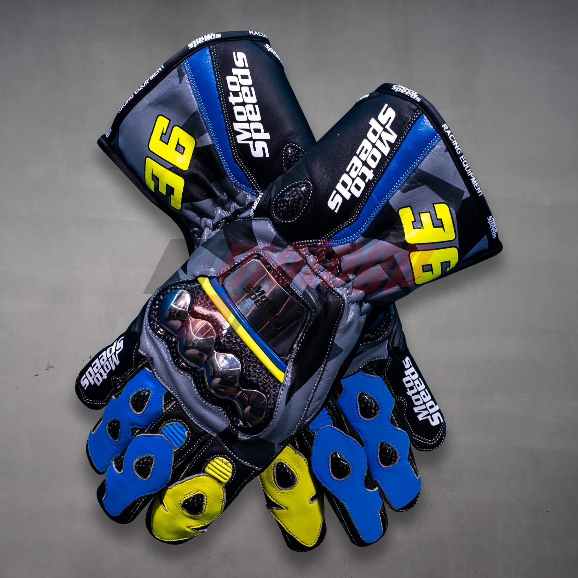 Joan Mir Leather Gloves for Bikers MotoGP 2022