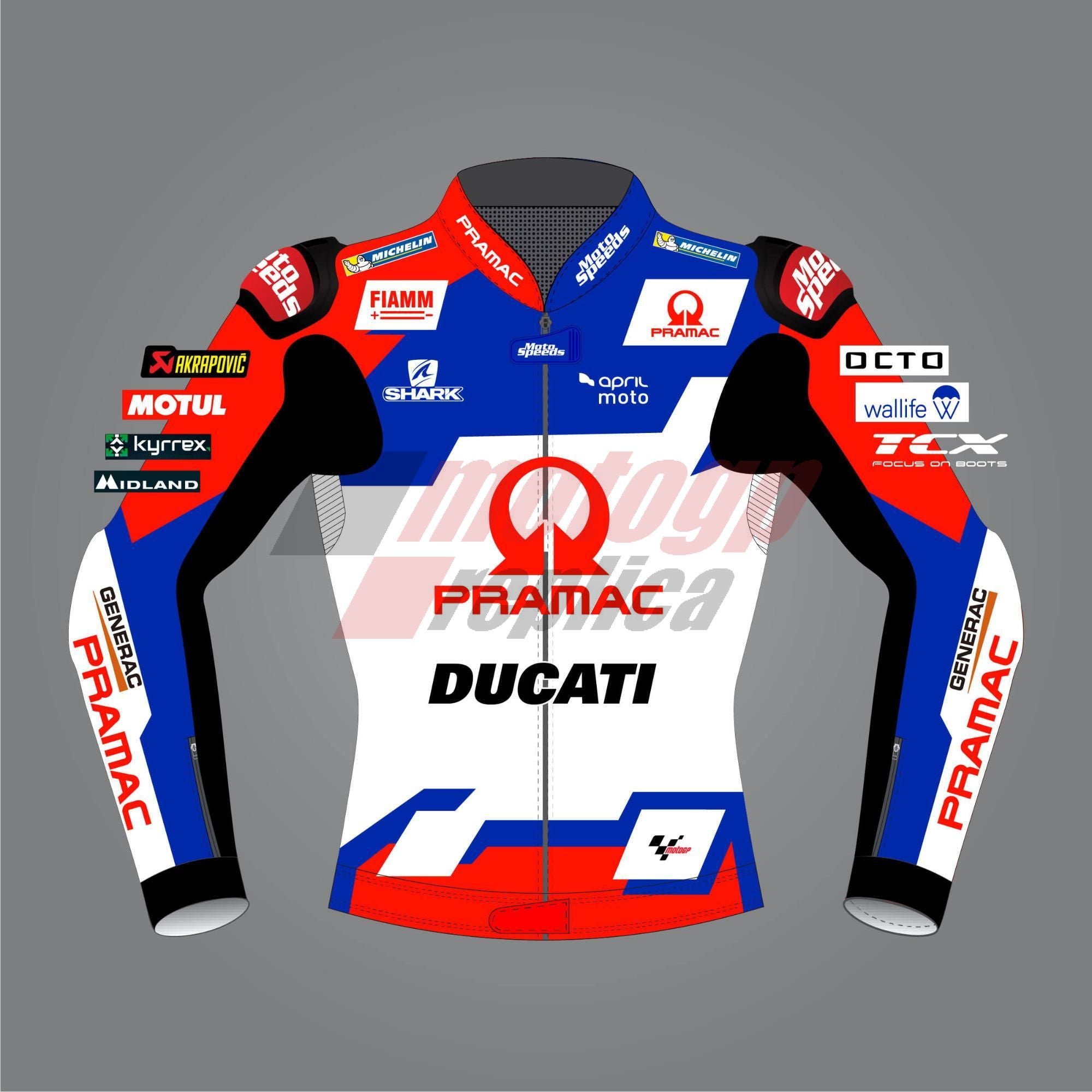 Johan Zarco Ducati Leather Biker Jacket MotoGP 2022