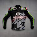 Jonathan Rea Kawasaki Leather Motorcycle Jacket Jerez Test 2022