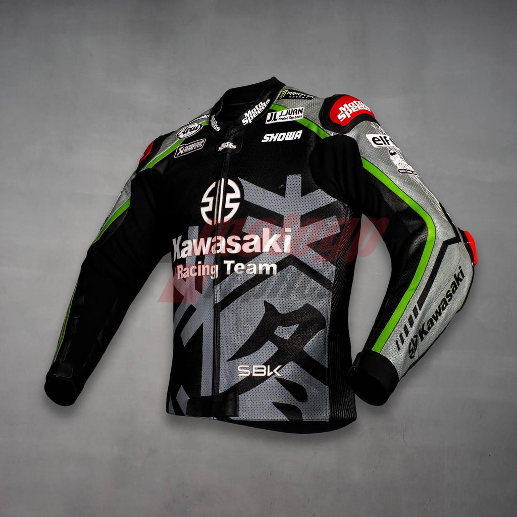 Kawasaki Leather Motorcycle Jacket 2022
