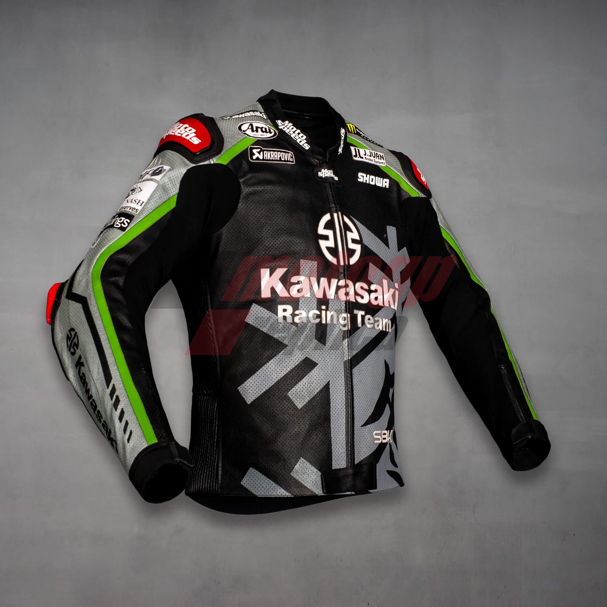 Kawasaki Leather Motorcycle Jacket