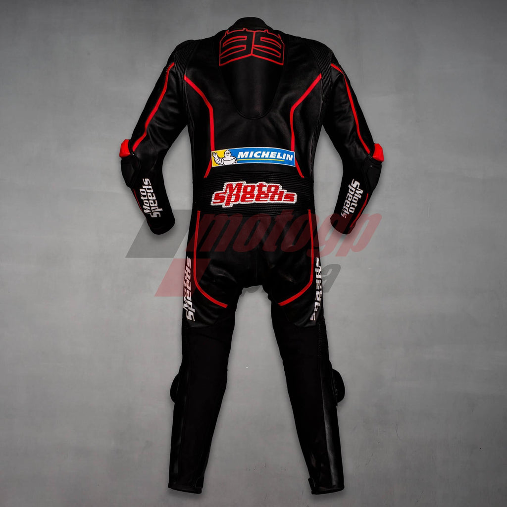 Black Motorbike Suit Jorge Lorenzo 2018