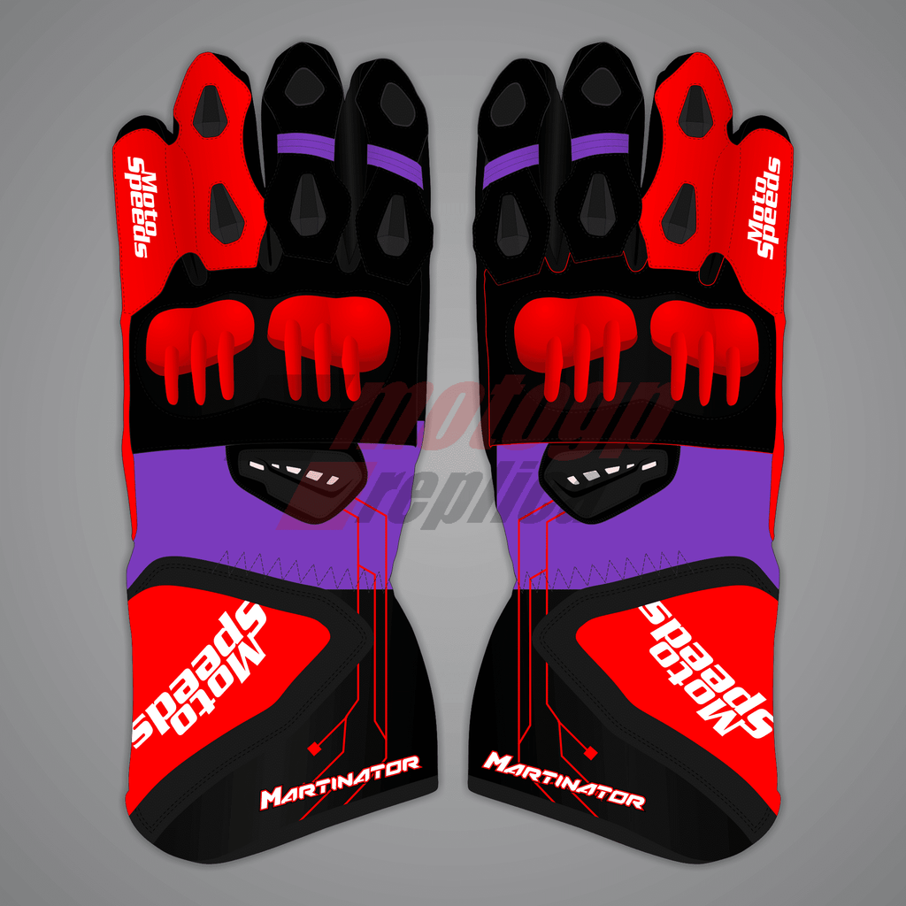 Jorge Martin Motorcycle Track Gloves MotoGP 2024