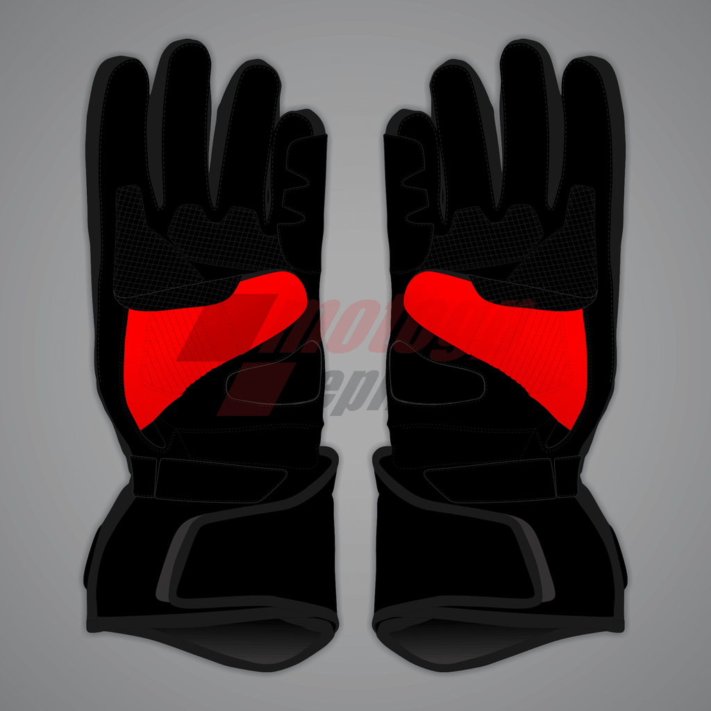 Leather Biker Gloves