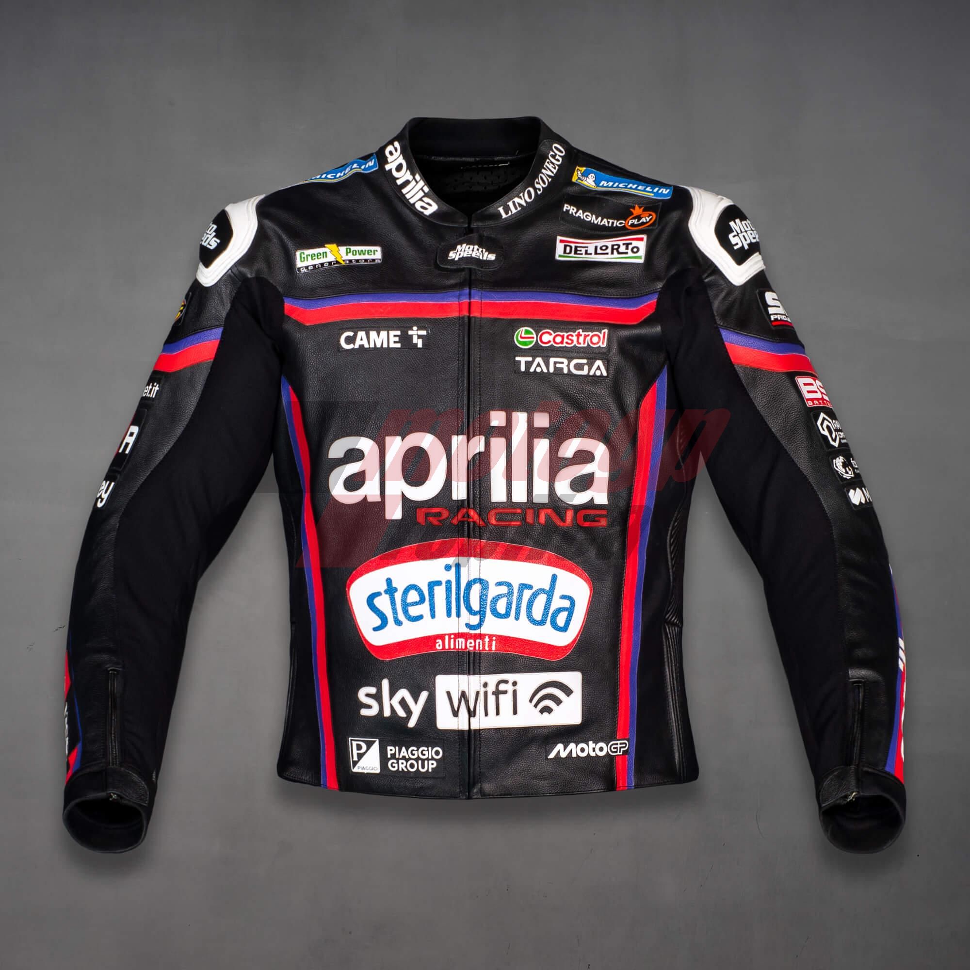 Leather Moto Jacket Jorge Martin Aprilia MotoGP 2025