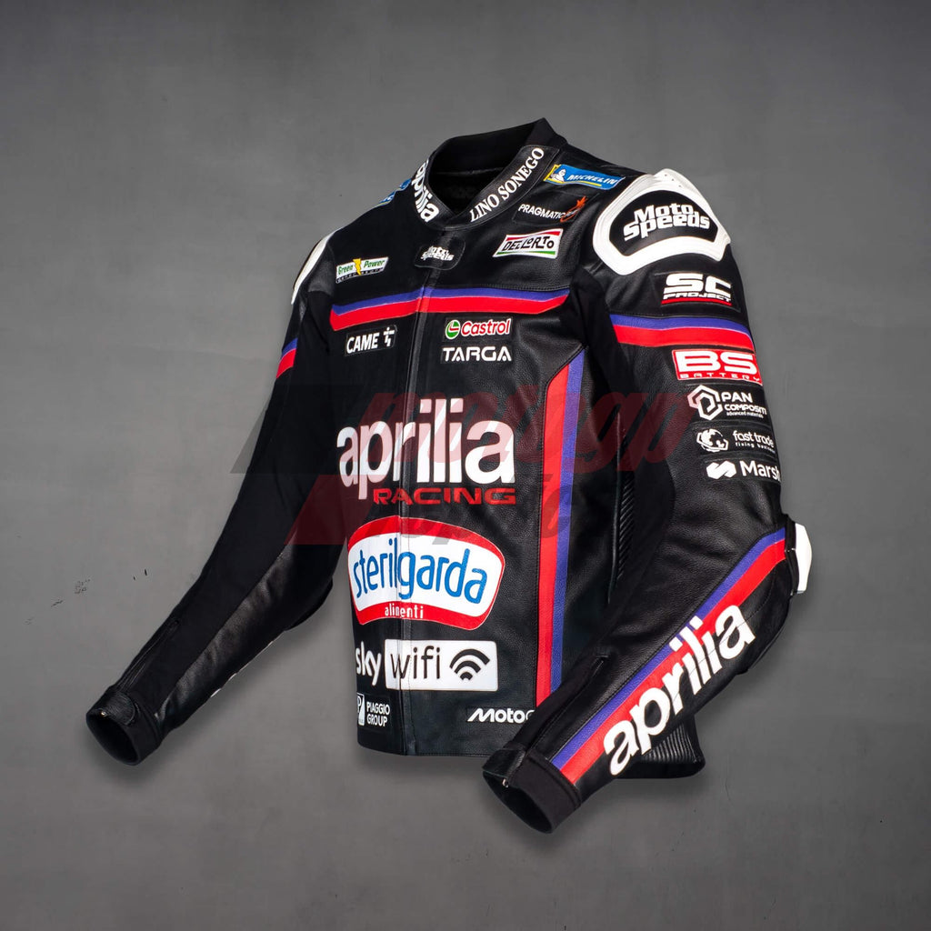 Leather Moto Jacket Jorge Martin Aprilia MotoGP 2025