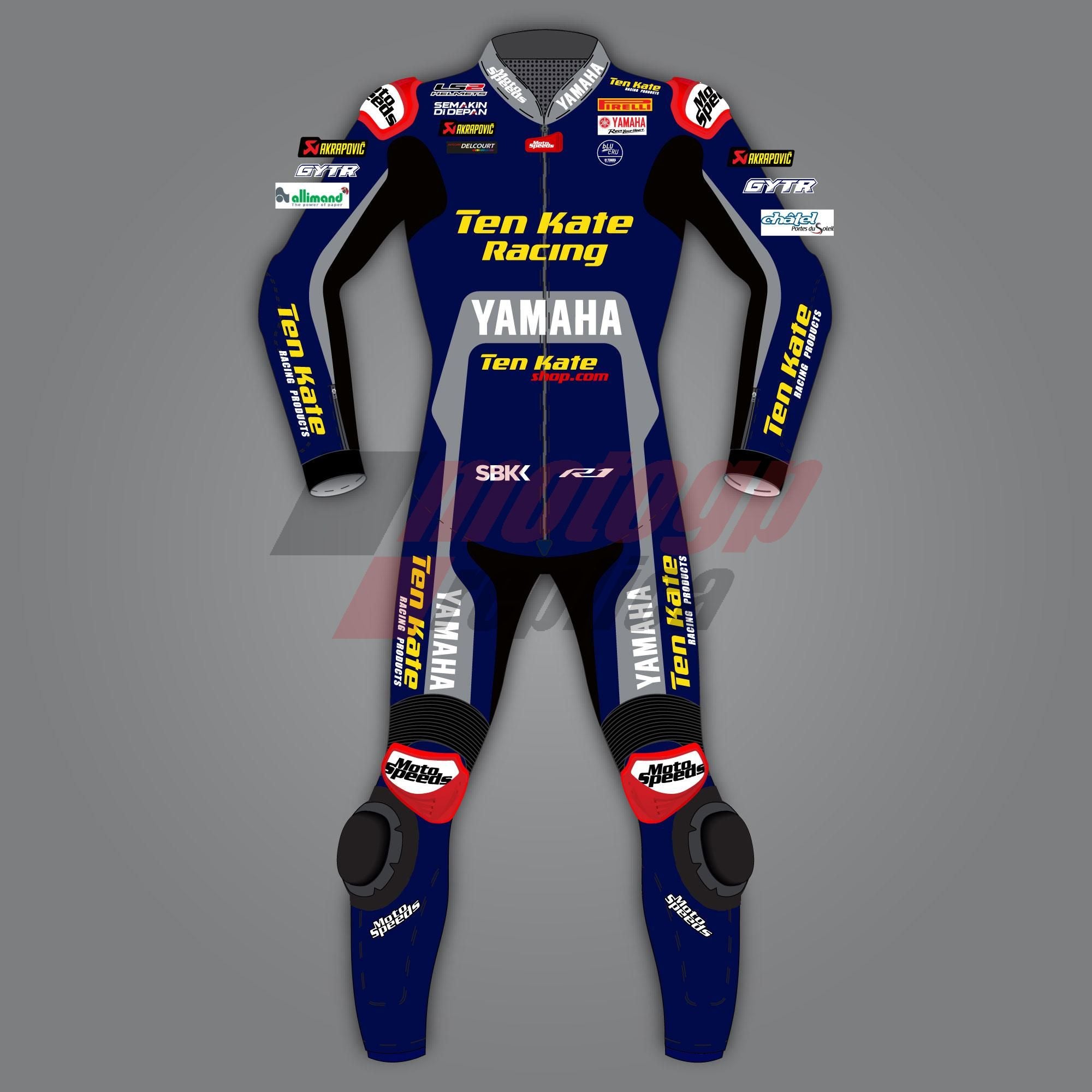 Loris Baz Yamaha Motorcycle Leathers WSBK 2020