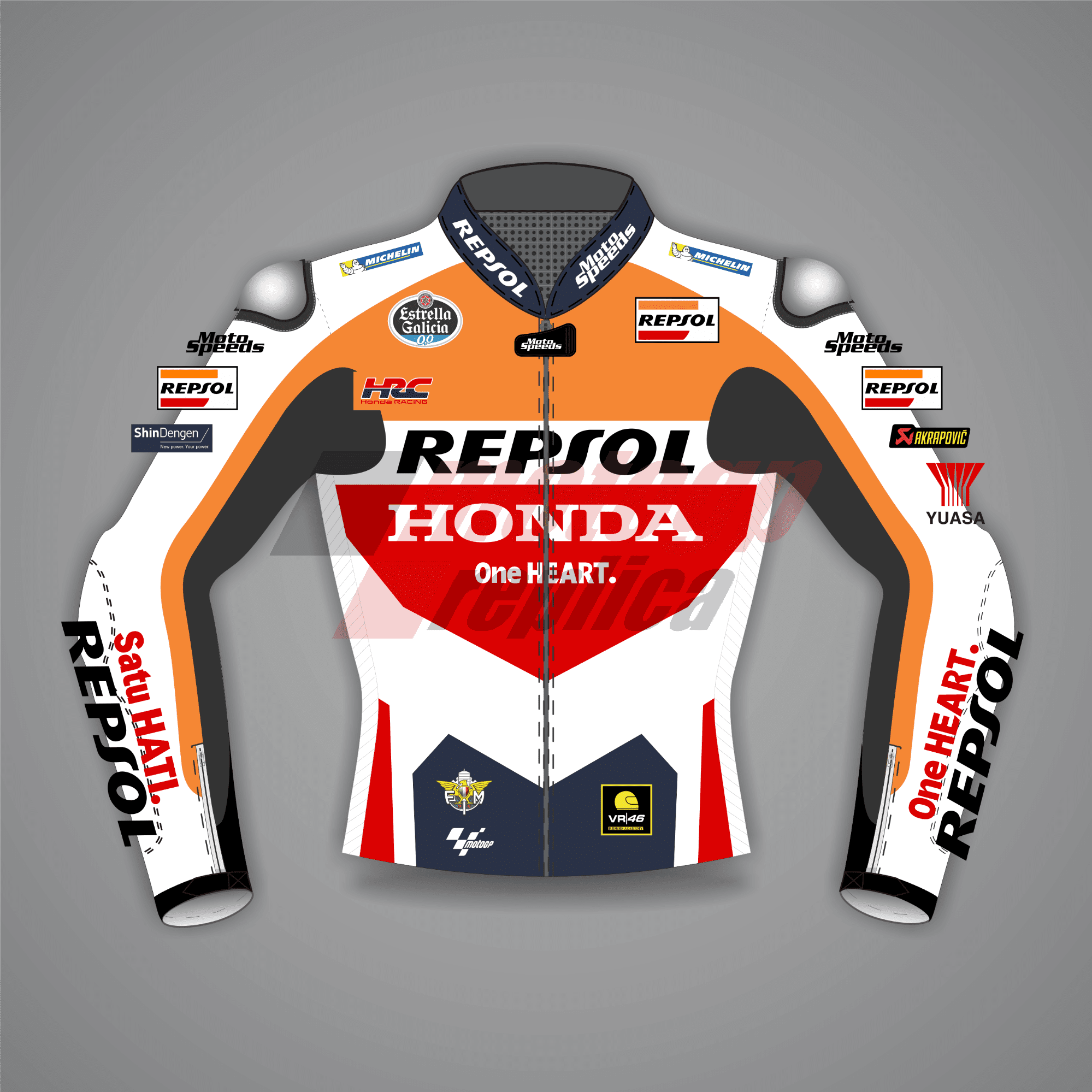 Luca Marini Leather Repsol Jacket MotoGP 2024