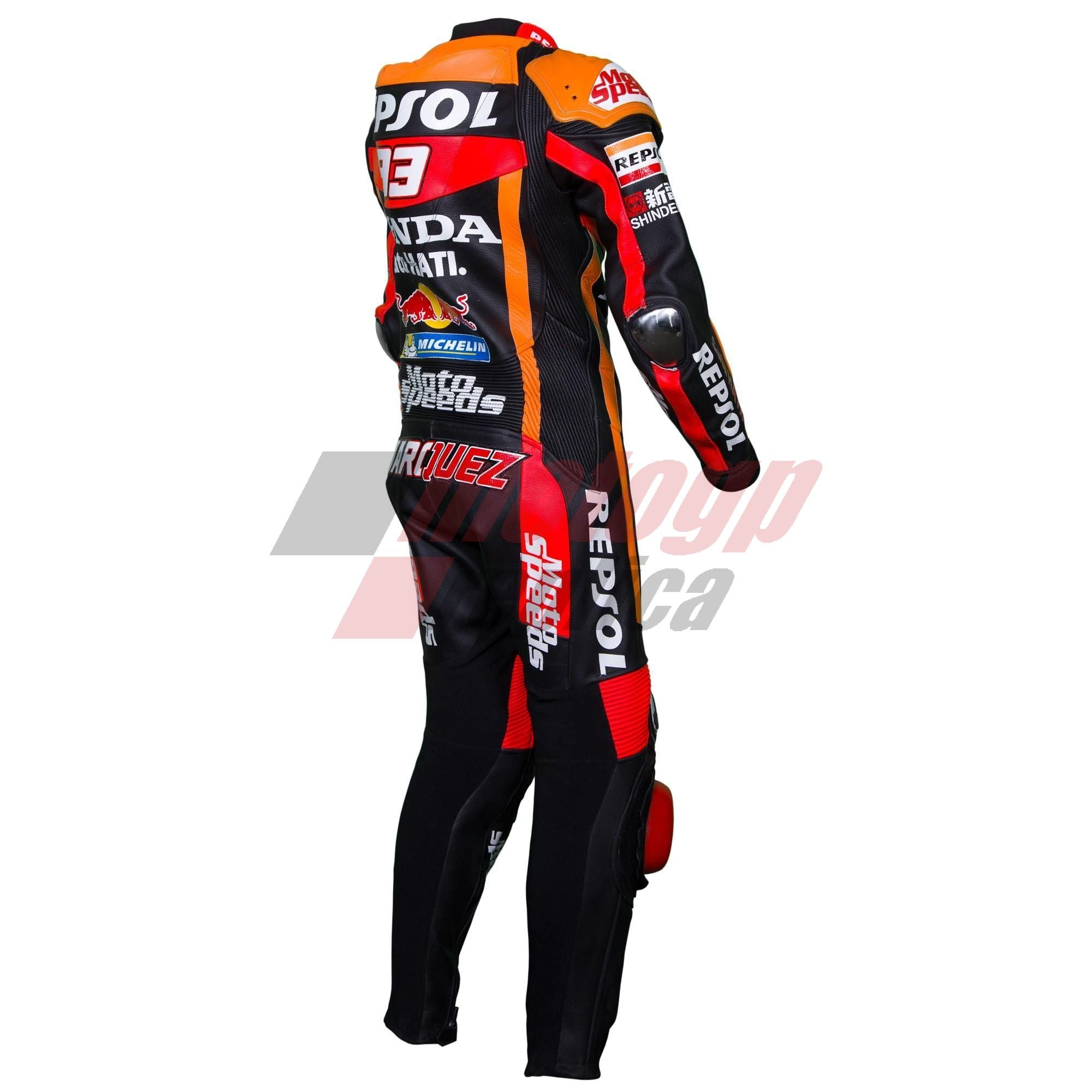 Black Leather Suit Marc Marquez GP 2017