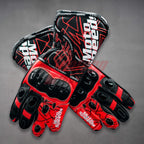 Marc Marquez Red Black Motorcycle Gloves 2021