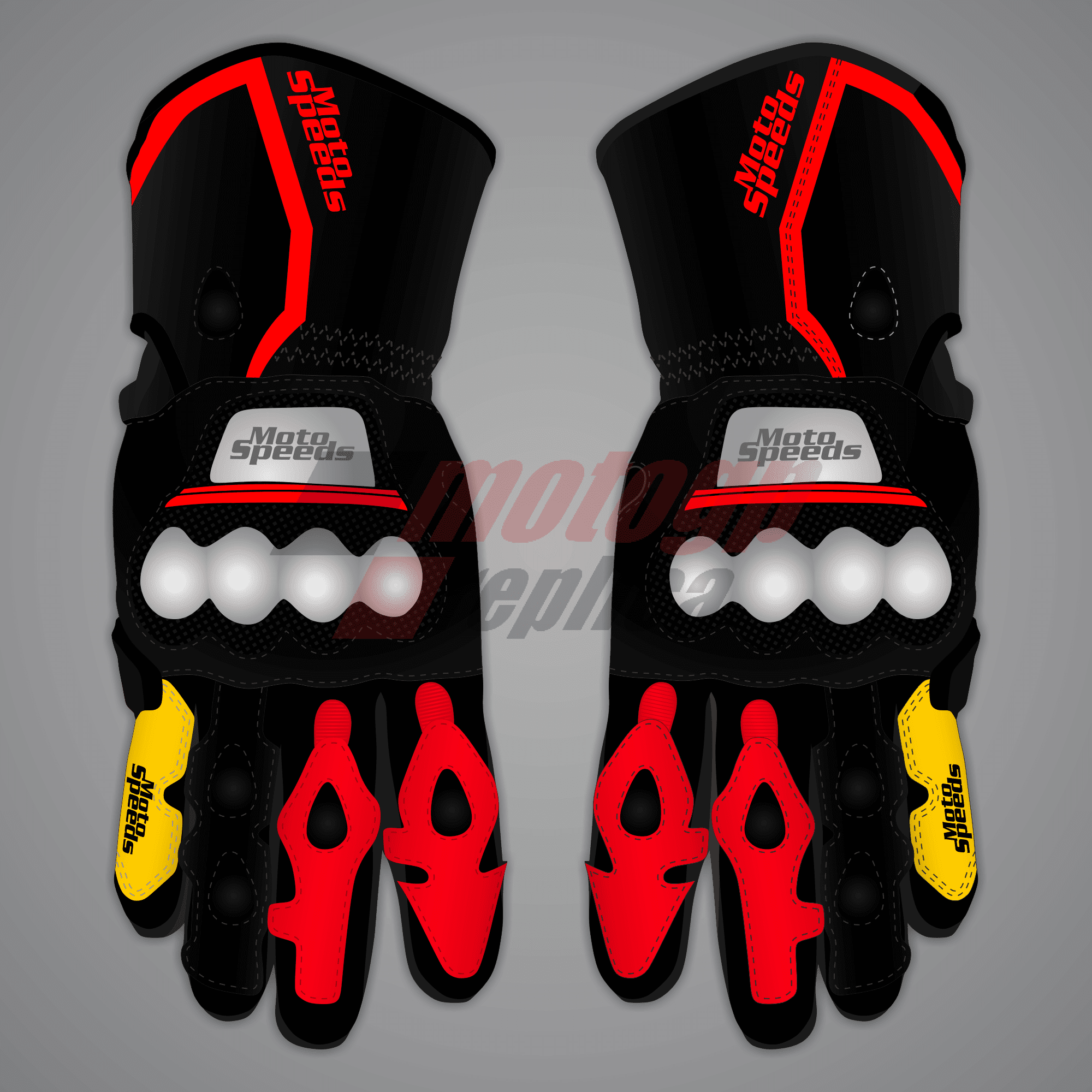 Marco Bezzecchi Gloves Ducati British GP 2024