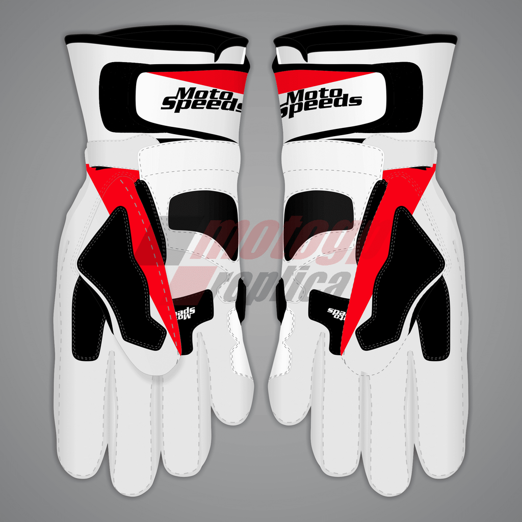 White And Red Gloves