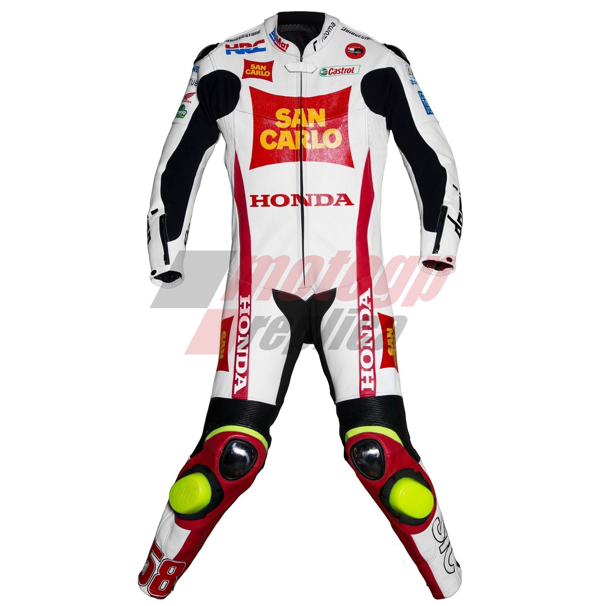 Marco Simoncelli Riding Leathers Motorcycle Honda 2011
